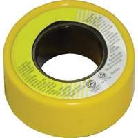 PFTE Gas Thread Sealant Tape, 236" L x 1/2" W, Yellow Solutions industrielles ALPHA