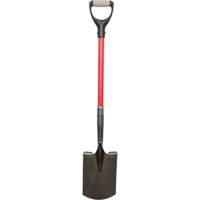 Pelles robustes, Fibre de verre, Lame Acier au carbone, Manche en Prise en D, Longueur 30-1/2" Solutions industrielles ALPHA