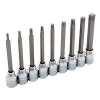 Jeu de douilles longues, Torx, Prise 3/8", 9 mrcx Solutions industrielles ALPHA