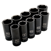 Jeu de douilles SAE, 10 Mcx, Chocs, Prise de 3/4", Profond Solutions industrielles ALPHA