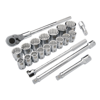 Jeu de douilles SAE, 21 Mcx, Prise de 3/4" Solutions industrielles ALPHA