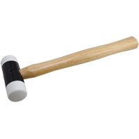 Soft-Face Hammer, 14 oz. Head Weight, Plain Face, Wood Handle, 11-5/8" L Solutions industrielles ALPHA