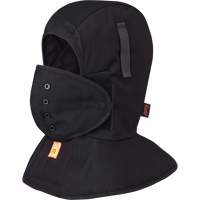 565A Doublure matelass&eacute;e FR &agrave; long col pour casque, Noir, Coton Solutions industrielles ALPHA