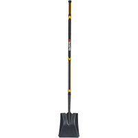 Pro Square Point Shovel, Fibreglass, Tempered Steel Blade, Straight Handle, 48" Long Solutions industrielles ALPHA