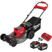 Ensemble de tondeuse sans fil autopropuls&eacute;e &agrave; double pile M18 Fuel, Pouss&eacute;e automatique, &agrave; pile, Largeur de coupe 21" Solutions industrielles ALPHA