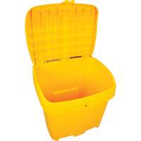 Salt & Sand Storage Bins, With Hasp, 21" x 27" x 26", 4.24 cu. ft., Yellow Solutions industrielles ALPHA