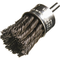 Brosses mont&eacute;es &agrave; fils nou&eacute;s, 1/2" dia., dia. Des fils 0,014", Tige 1/4" Solutions industrielles ALPHA