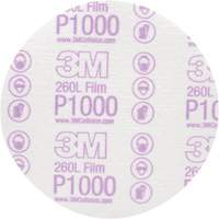 Disque de finition en pellicule Hookit, dia 6", Grain P1000, Oxyde d'aluminium, Ruban Solutions industrielles ALPHA