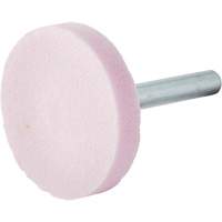 Vitrified Bond Mounted Point, W235, Aluminum Oxide, 1-1/2" Dia., 1/4" L, 80 Grit Solutions industrielles ALPHA