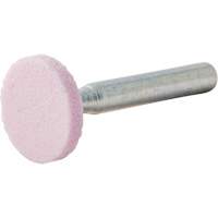 Vitrified Bond Mounted Point, W200, Aluminum Oxide, 3/4" Dia., 1/8" L, 80 Grit Solutions industrielles ALPHA