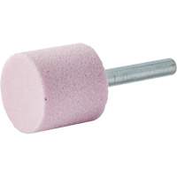 Vitrified Bond Mounted Point, W220, Aluminum Oxide, 1" Dia., 1" L, 80 Grit Solutions industrielles ALPHA