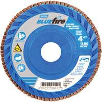 BlueFire&reg; Medium Grade Flap Disc, 4-1/2" x 7/8", Type 27, 60 Grit, Zirconia Alumina Solutions industrielles ALPHA