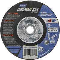 Disque combin&eacute; de meulage et tronçonnage Gemini XXL, 4-1/2" x 1/8", Arbre de 5/8"-11, Type 27, Oxyde d'aluminium Solutions industrielles ALPHA