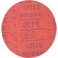 Hookit Red Abrasive Disc 316U, 01224, 6" Dia., P120 Grit, Aluminum Oxide, A Solutions industrielles ALPHA