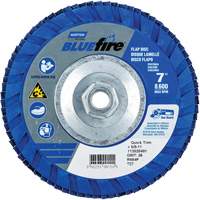BlueFire&reg; Standard-Density Flap Disc, 7" x 5/8"-11, Type 27, P36 Grit, Zirconia Alumina Solutions industrielles ALPHA
