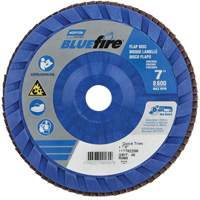 BlueFire Quick Trim Flap Disc, 7" x 7/8", Type 27, 40 Grit, Zirconia Alumina Solutions industrielles ALPHA