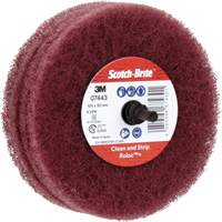 Roue de ponçage &agrave; usage g&eacute;n&eacute;ral Scotch-Brite Roloc Plus, 4" dia. Solutions industrielles ALPHA