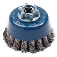 Brosse-boisseau &agrave; fils nou&eacute;s, 2-3/4" dia. x 5/8"-11 arbre Solutions industrielles ALPHA