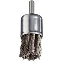 Stem Mounted Knotted Wire Brush, 1" Dia. x 1/4" Arbor Solutions industrielles ALPHA