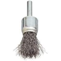 Stem Mounted Crimped Wire Brush, 3/4", 0.006" Fill, 1/4" Shank Solutions industrielles ALPHA