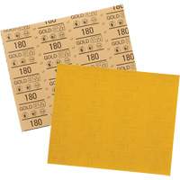 Gold Abrasive Sheet 12545, 9" x 11", 180 Grit, Aluminum Oxide Solutions industrielles ALPHA