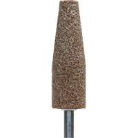 Gemini Vitrified Bond Mounted Point, A38, Aluminum Oxide, 1-1/2" Dia., 1-1/2" L, 60 Grit Solutions industrielles ALPHA