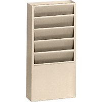 Literature Storage Racks, Stationary, 5 Slots, Steel, 9-3/4" W x 4-1/8" D x 21" H Solutions industrielles ALPHA