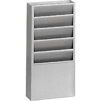 Literature Storage Racks, Stationary, 5 Slots, Steel, 9-3/4" W x 4-1/8" D x 21" H Solutions industrielles ALPHA