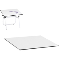 Dessus pour table &agrave; dessin r&eacute;glable Vista, 48" la x 3/4" h, Blanc Solutions industrielles ALPHA