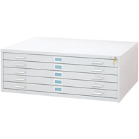 Classeurs En Acier Pour Plans-5 Tiroirs, 5 Tiroirs, 53-3/8" la x 41-3/8" p x 16-1/2" h Solutions industrielles ALPHA