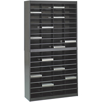Casiers pour documentation &agrave; service intensif, Stationnaire, 72 fentes, Acier, 37-1/2" la x 12-3/4" p x 71" h Solutions industrielles ALPHA