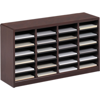 Casier &agrave; compartiments E-Z Stor pour documentation, Stationnaire, 24 fentes, Bois, 40" la x 11-3/4" p x 23" h Solutions industrielles ALPHA