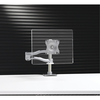 Support &agrave; &eacute;cran simple, bras &agrave; double extension &agrave; hauteur ajustable Solutions industrielles ALPHA