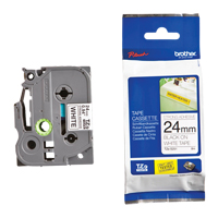 Ruban industriel lamin&eacute;, 24 mm x 13', Noir sur blanc Solutions industrielles ALPHA