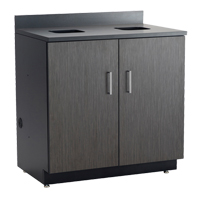 Armoire modulaire de base, M&eacute;lamine, 39" h x 36" la x 25" P, Nuit d'Asie/noir Solutions industrielles ALPHA