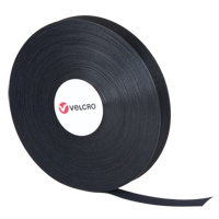 QWIK Fastener Ties, Hook & Loop, 25 yds x 3/4", Self-Grip, Black Solutions industrielles ALPHA