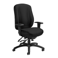 Overtime High Back Chair, Fabric, Black, 300 lbs. Capacity Solutions industrielles ALPHA