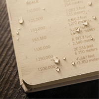 Bound Book, Hard Cover, Tan, 160 Pages, 4-5/8" W x 7-1/4" L Solutions industrielles ALPHA