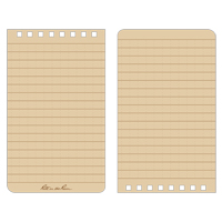 Carnet de notes de poche &agrave; spirale, Couverture souple, Havane, 100 Pages, 3" , 5"  Solutions industrielles ALPHA