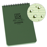 Carnet de notes de poche &agrave; spirale, Couverture souple, Vert, 100 Pages, 4" , 6"  Solutions industrielles ALPHA