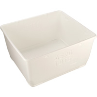 Food Storage Container, Plastic, 108 gal. Capacity, White Solutions industrielles ALPHA