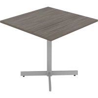 Tables de caf&eacute;t&eacute;ria, 36" lo x 36" la x 29-1/2" h, Dessus de 1", Stratifi&eacute;, Gris/Blanc Solutions industrielles ALPHA