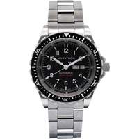 Jumbo Day/Date Automatic Watch with Stainless Steel Bracelet, Digital, Battery Operated, 46 mm, Silver Solutions industrielles ALPHA