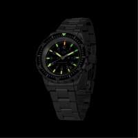 Grey Maple Large Diver's Automatic Watch with Stainless Steel Bracelet, Digital, Battery Operated, 41 mm, Silver Solutions industrielles ALPHA