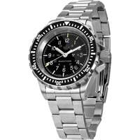 Grey Maple Large Diver's Automatic Watch with Stainless Steel Bracelet, Digital, Battery Operated, 41 mm, Silver Solutions industrielles ALPHA