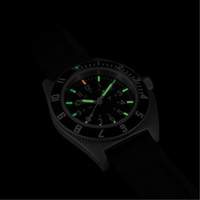 Steel Navigator Watch on 3-Piece Rubber Strap Kit, Digital, Battery Operated, 41 mm, Black Solutions industrielles ALPHA