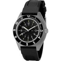 Steel Navigator Watch on 3-Piece Rubber Strap Kit, Digital, Battery Operated, 41 mm, Black Solutions industrielles ALPHA