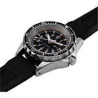 Steel Navigator with Date on Black 3-Piece Rubber Strap Kit, Digital, Battery Operated, 36 mm, Black Solutions industrielles ALPHA