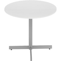 Table ronde &agrave; hauteur r&eacute;glable Newland, 36" lo x 36" la x 29" h, Dessus de 1", Stratifi&eacute;/Polypropyl&egrave;ne, Blanc Solutions industrielles ALPHA