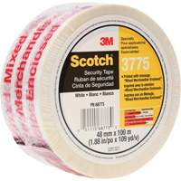 Ruban d'emballage Scotch 3775 avec message, Adh&eacute;sif Thermofusible, 2 mils, 48 mm (1-22/25") x 100 m (328') Solutions industrielles ALPHA